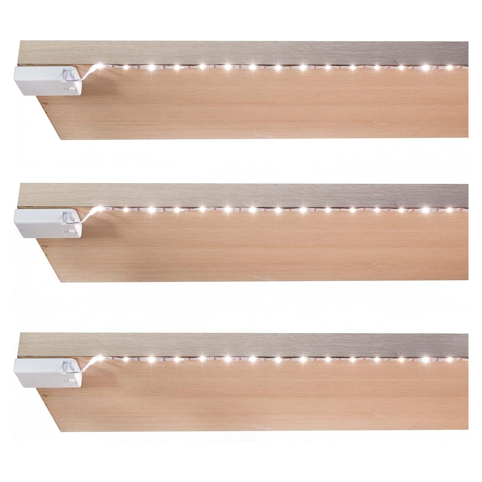 Luces de tira LED BestLuz 1.01m 3 paquetes blanco neutro 4000K
