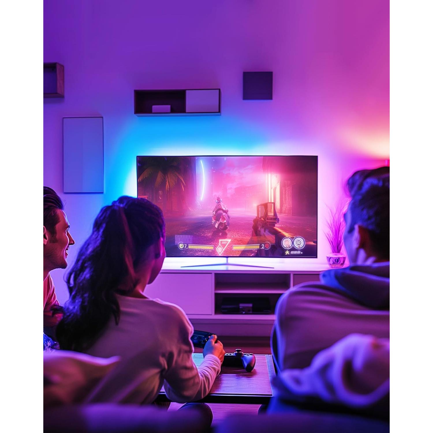 Luces de tira LED HitLights RGB 1.2m con control remoto