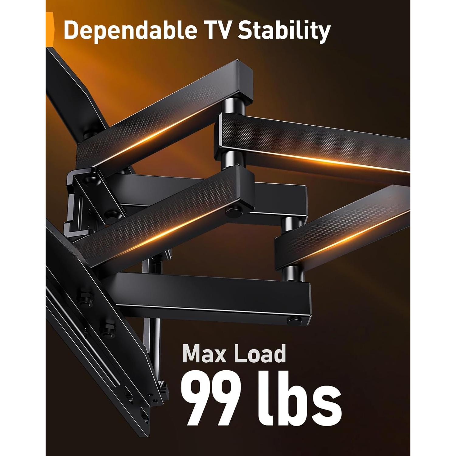 Soporte de Pared para TV Perlegear PGMF20 con Luces LED 26-65"