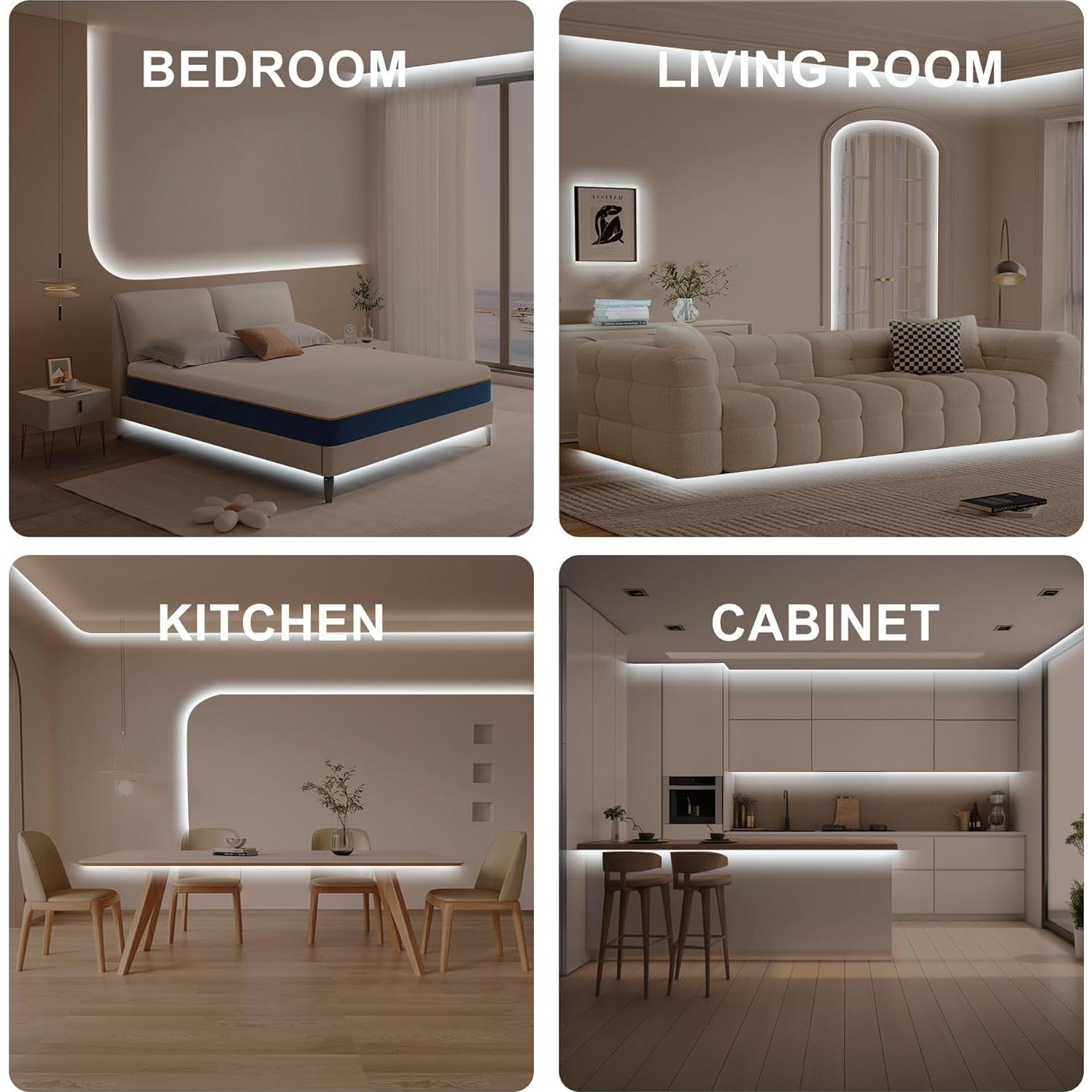 Tira de Led COB 5m Olaholii 6500K Regulable Luz Blanca