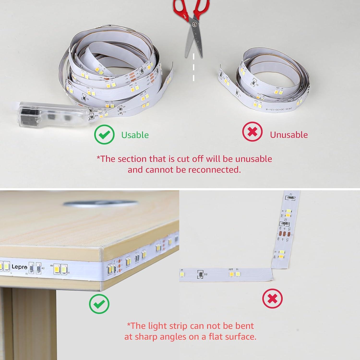 Tira LED Lepro 5m Regulable Blanco Ajustable 300 LEDs 12V