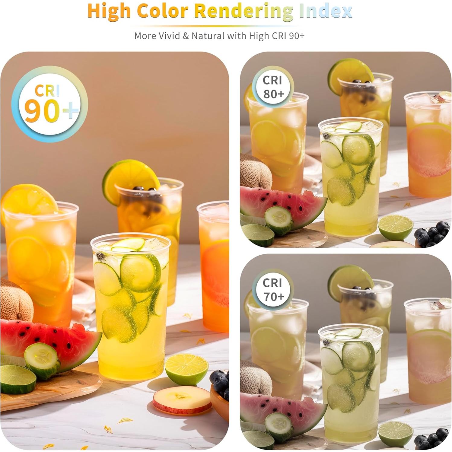 Tira LED COB MIWISE 6.1m 2700K-6500K Regulable con Control Remoto