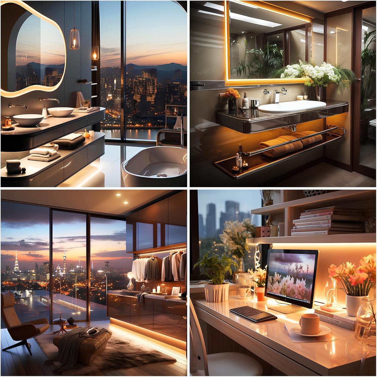 Tira LED COB 2m 3000K UVTaoYuan USB Regulable 10W