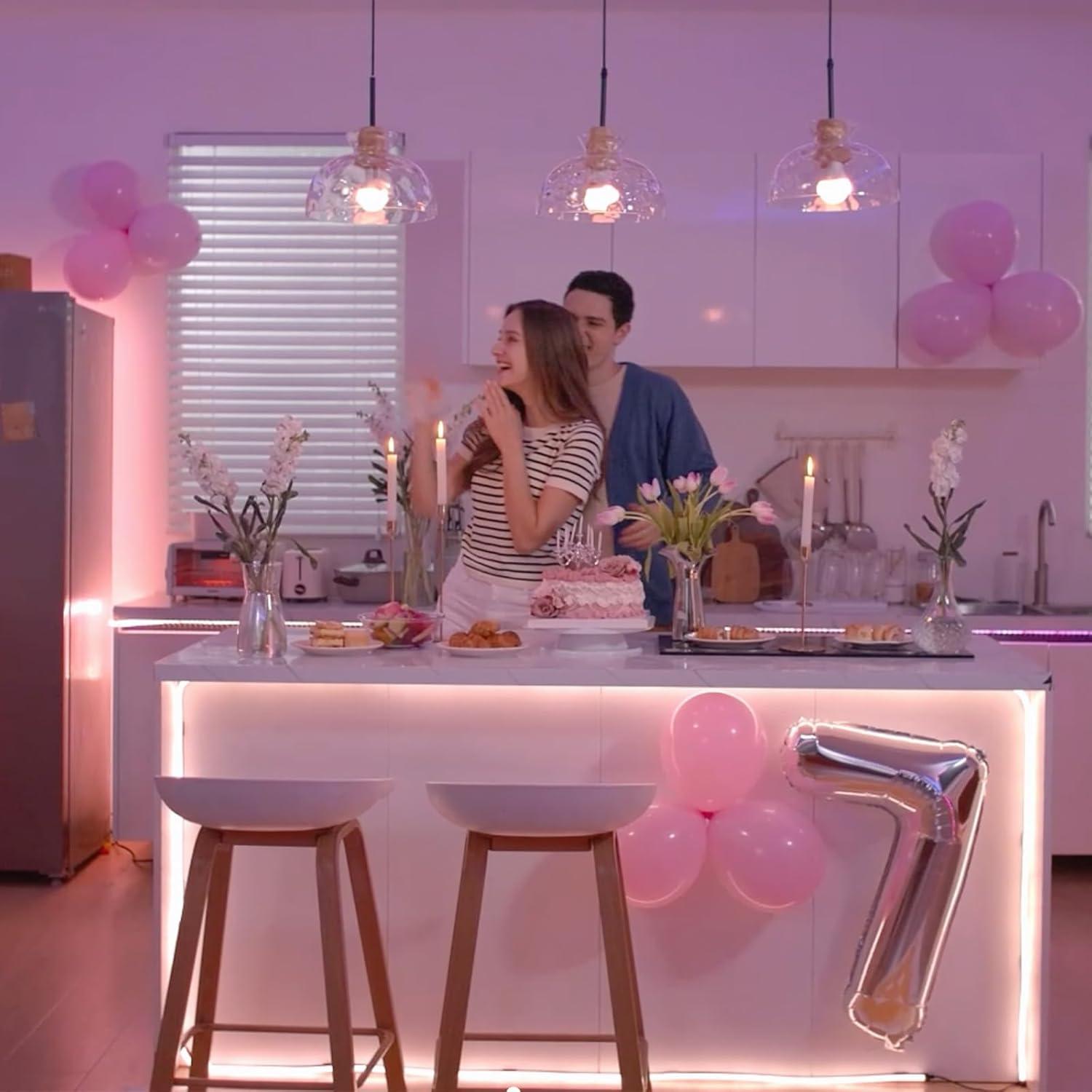 Tira de luz LED COB RGB 6m JUNWEN DC24V con control app