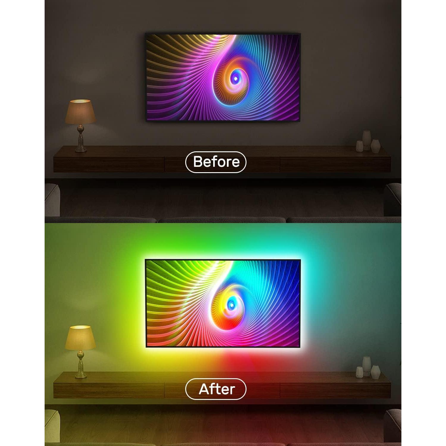 Tira de Luz LED RGBIC 5M Daymeet para TV 32-75" Multicolor