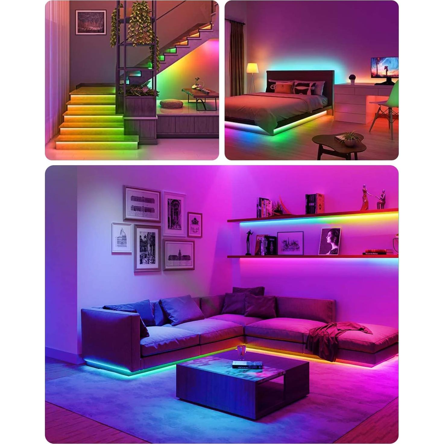 Tira de Luz LED RGBIC 5M Daymeet para TV 32-75" Multicolor