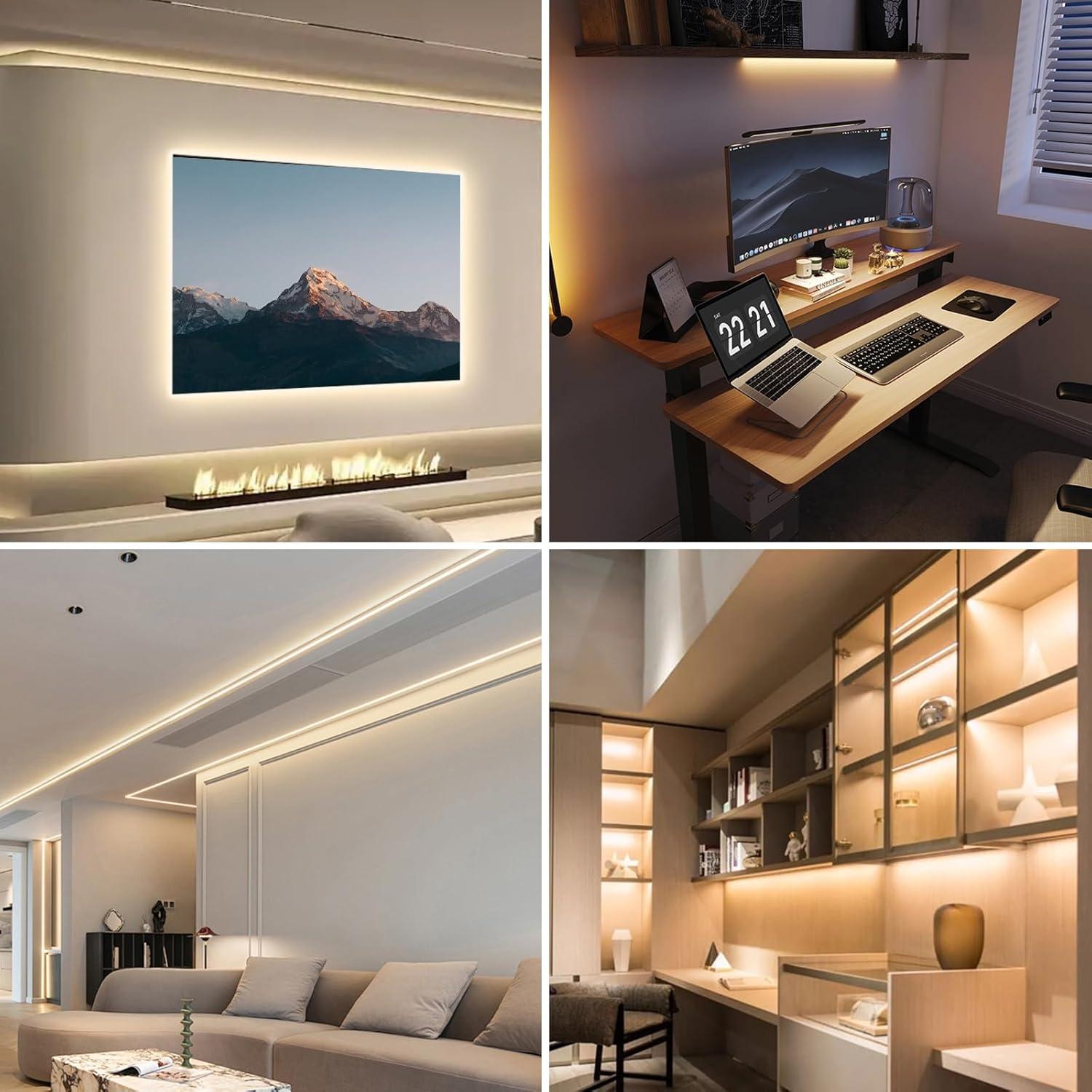 Tira de luz LED COB 1m TUNICHX 320 LEDs USB 6500K