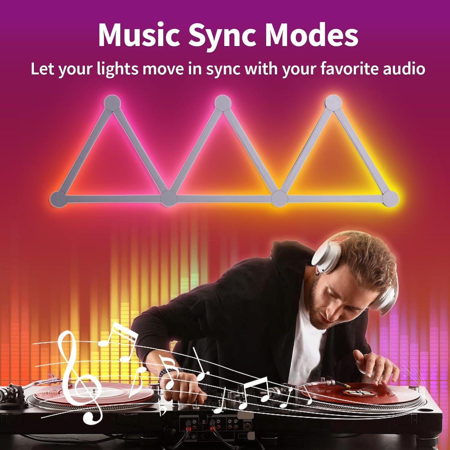 Barra de Luz LED Inteligente TSOCOS-PJD 9 Piezas RGB 16M Colores