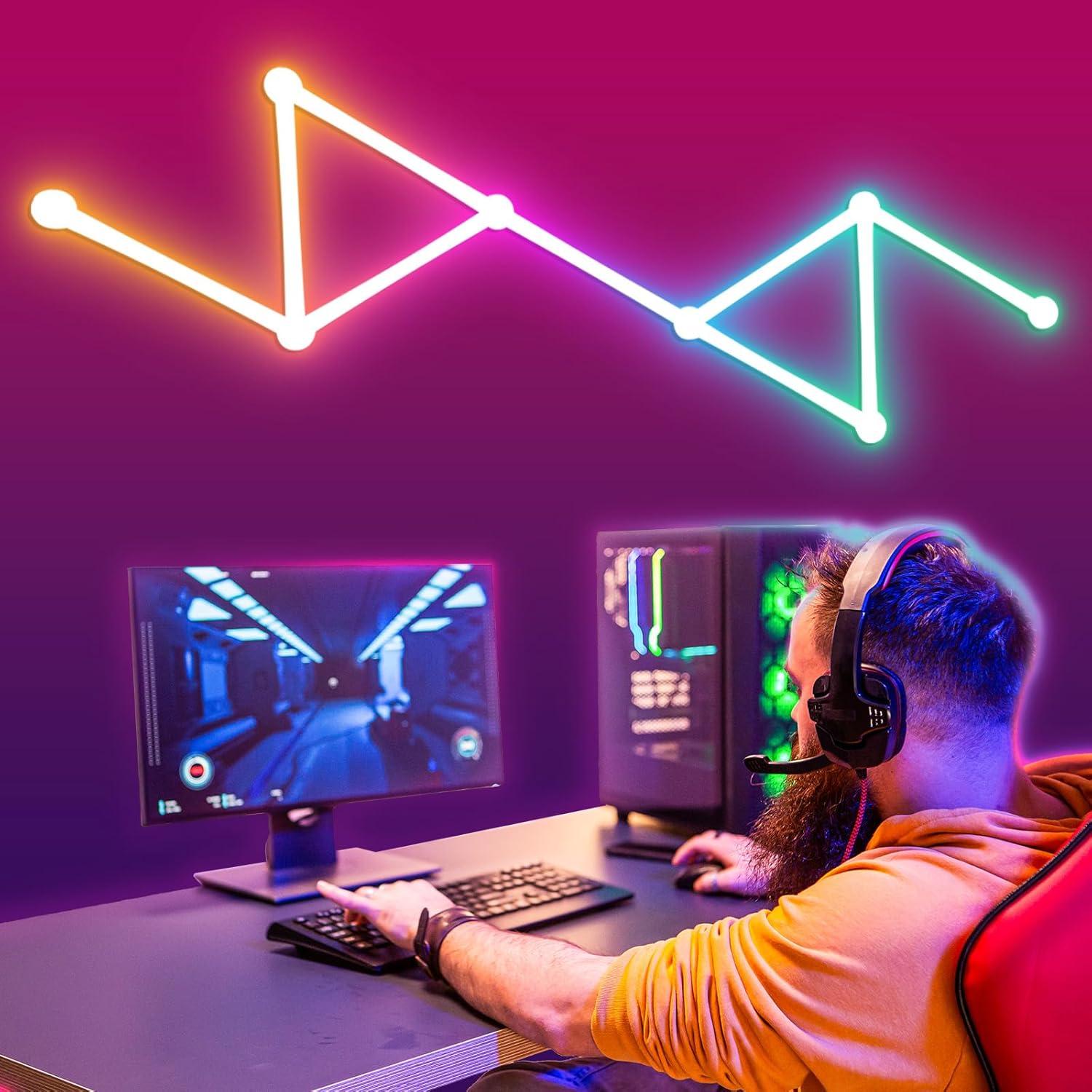 Barra de Luz LED Inteligente TSOCOS-PJD 9 Piezas RGB 16M Colores