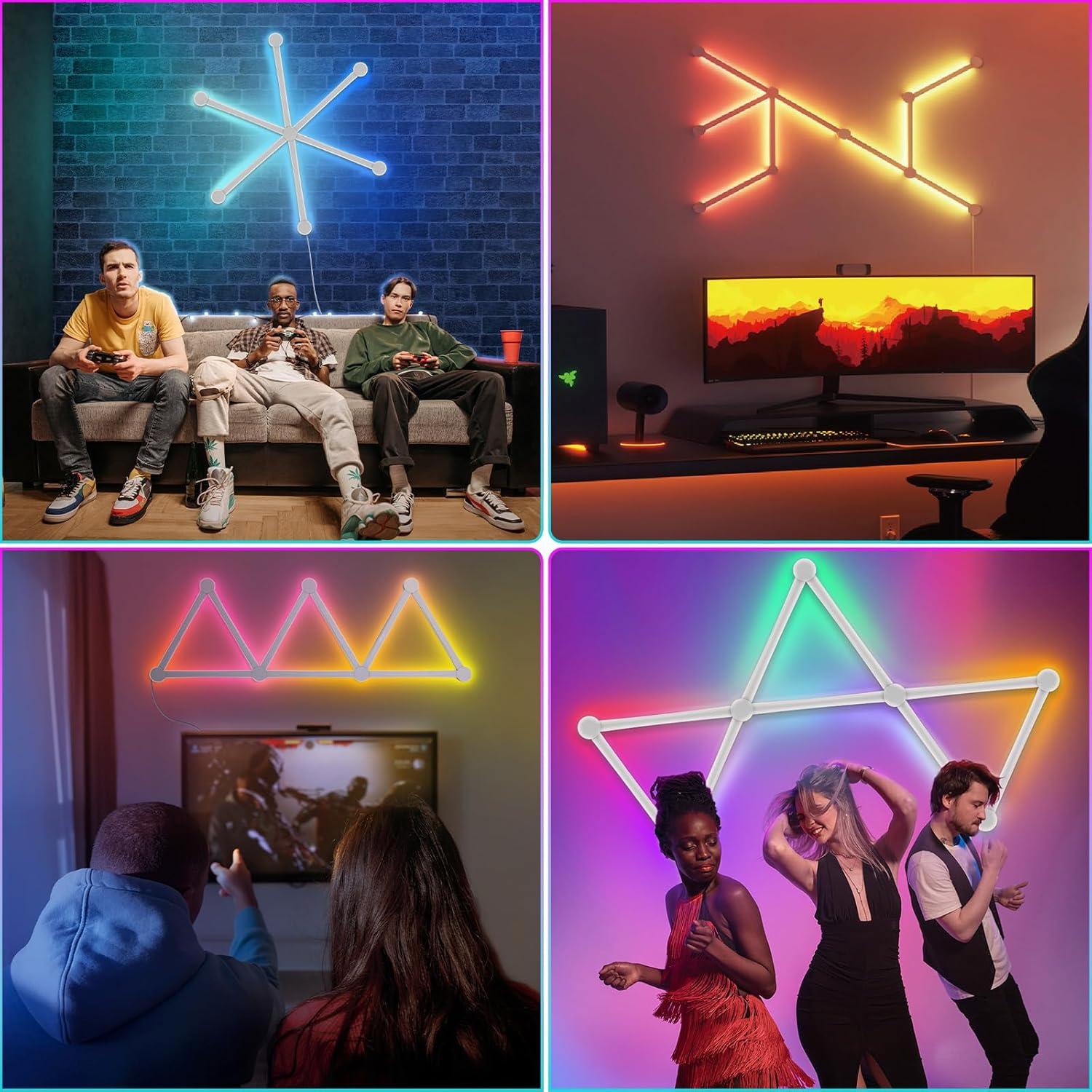 Barra de Luz LED Inteligente TSOCOS-PJD 9 Piezas RGB 16M Colores