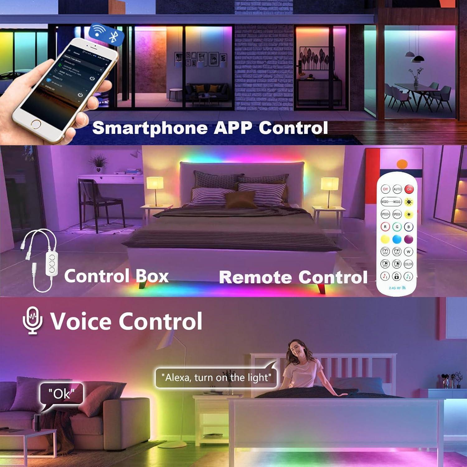 Tira LED COB RGBW Sumaote 5m 784 LEDs/m Control APP