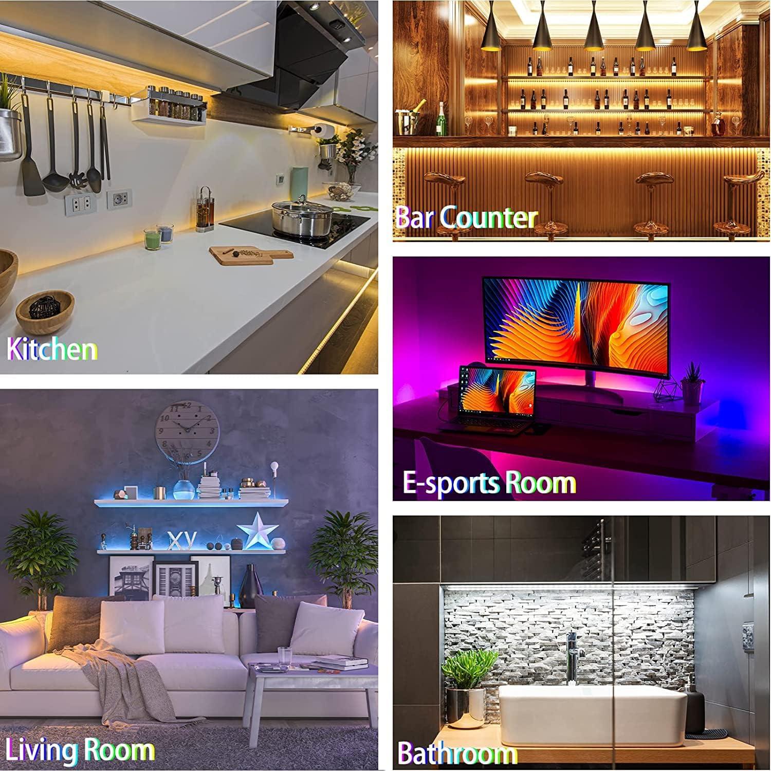 Tira LED RGB 5m USB 30 LEDs Control Remoto Decorativa