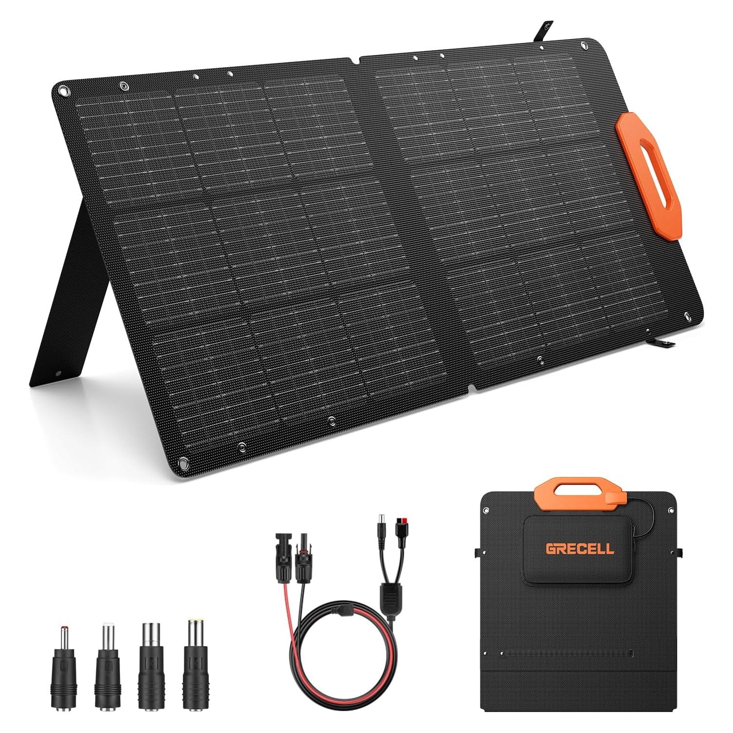 Panel Solar Plegable GRECELL 100W Alta Eficiencia 24%