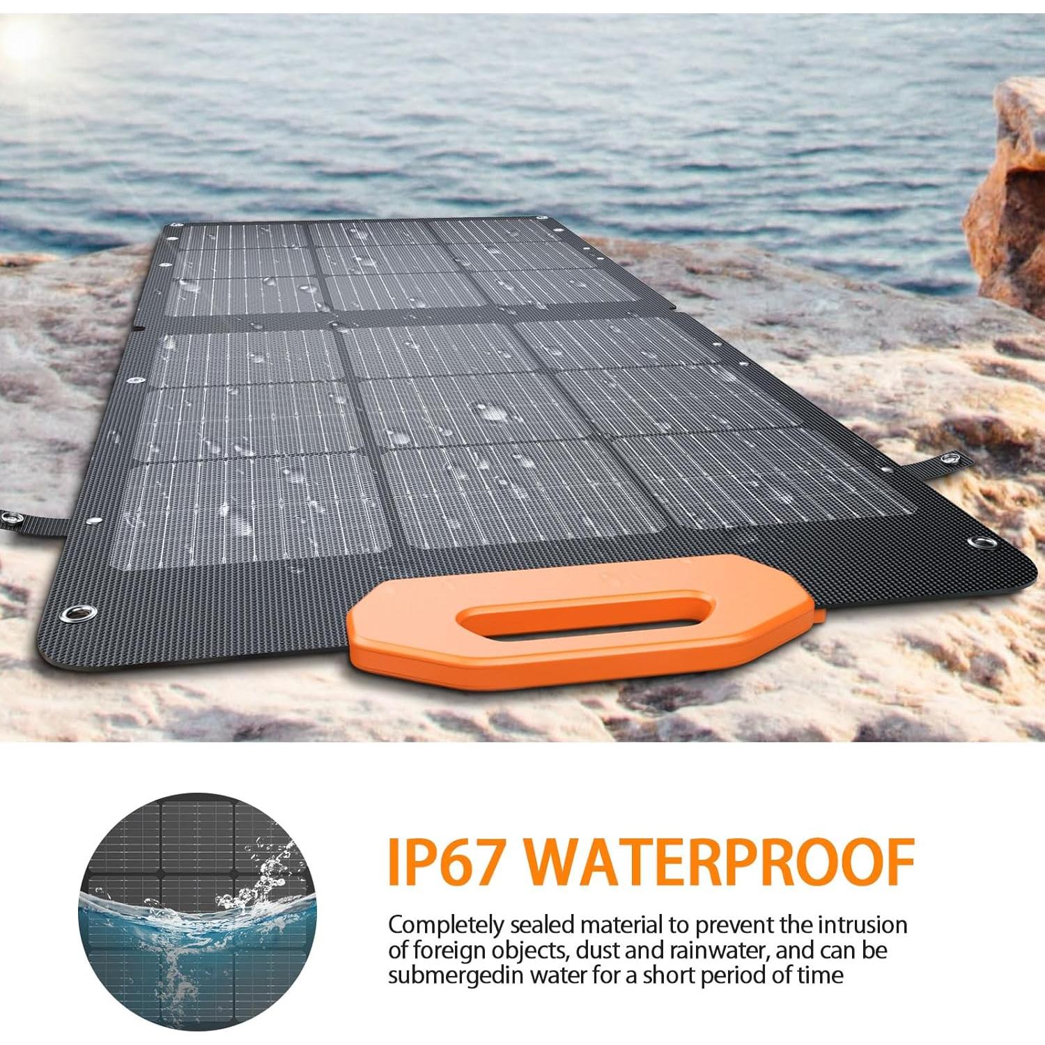 Panel Solar Plegable GRECELL 100W Alta Eficiencia 24%