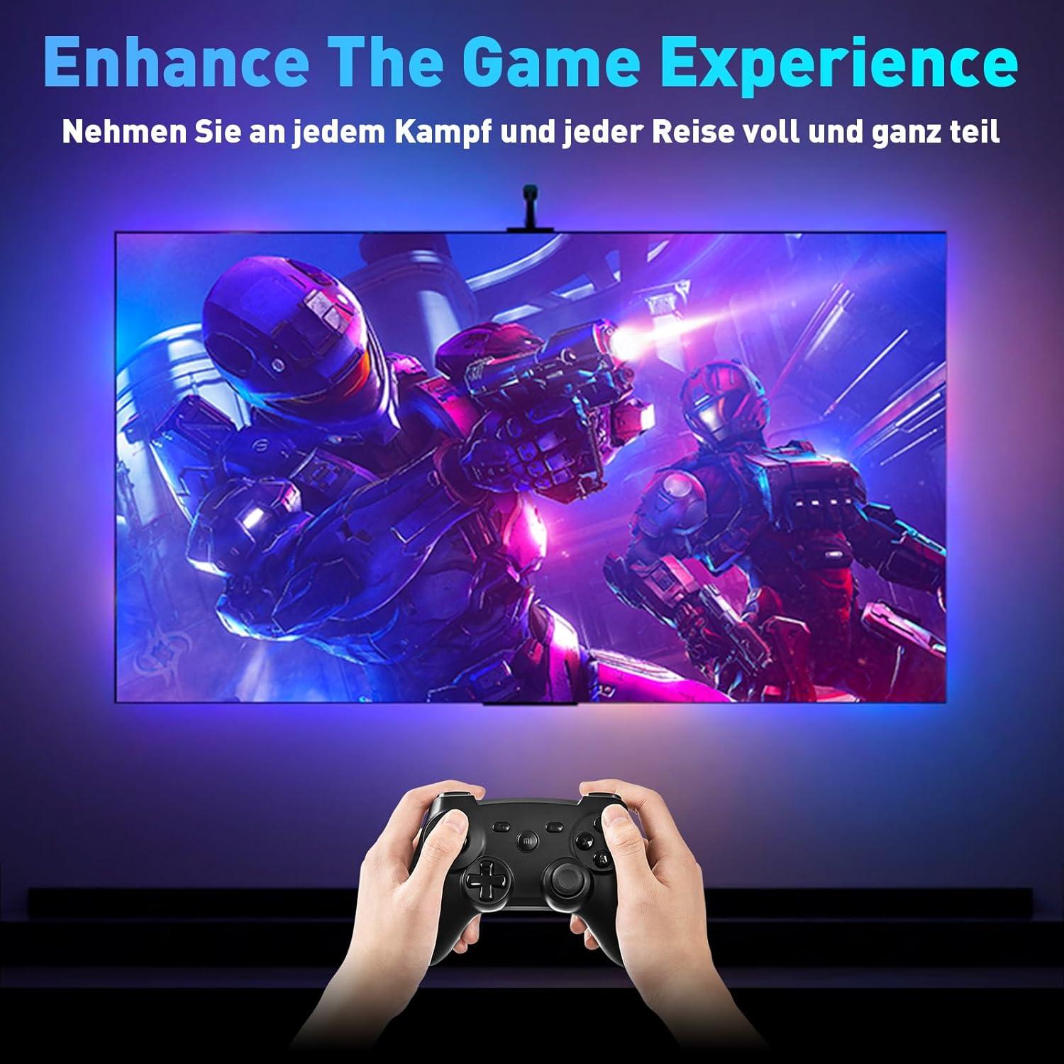 Tiras de Luz LED RGB MIHEAL 3.8M para TV 32-60"