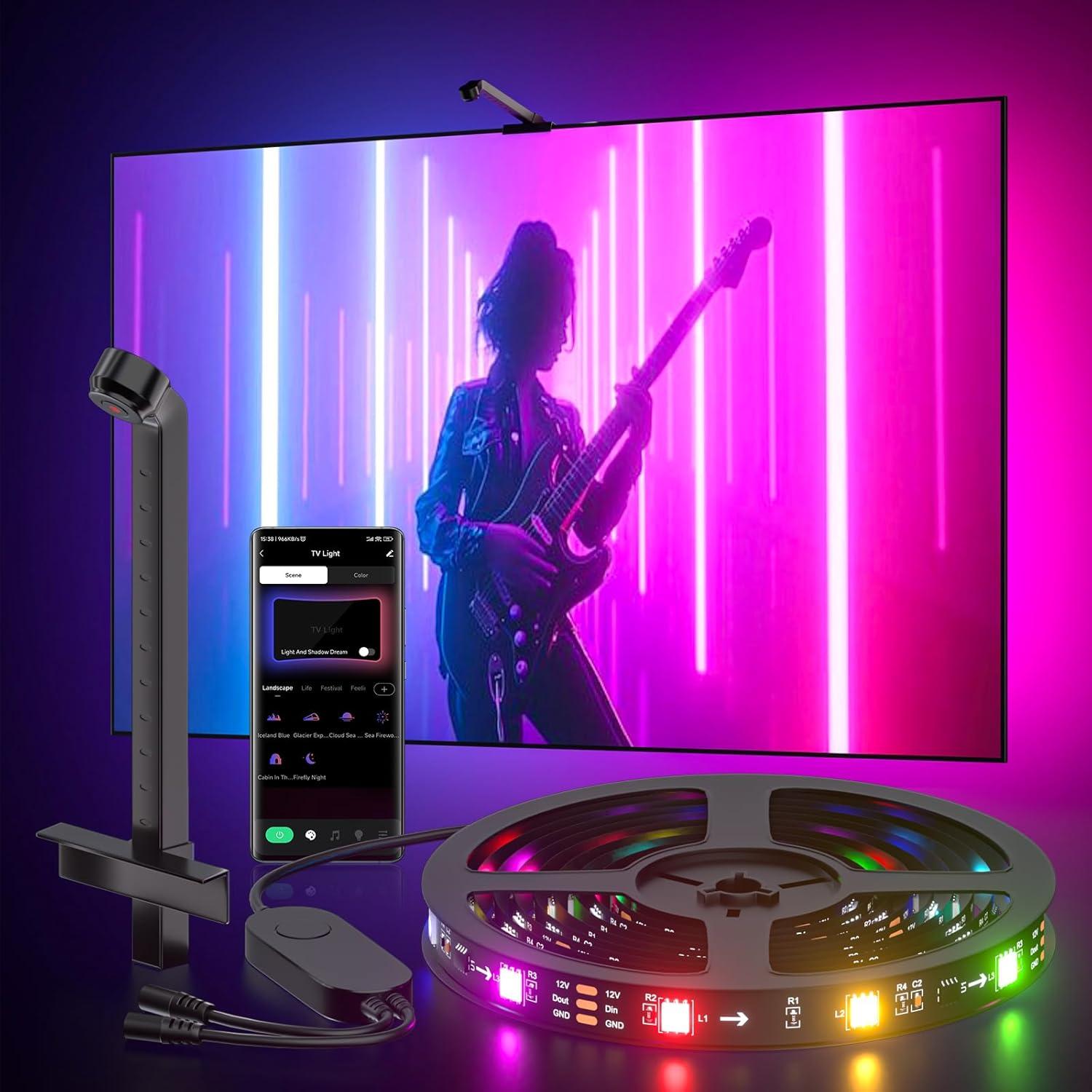 Tiras de Luz LED RGB MIHEAL 3.8M para TV 32-60"