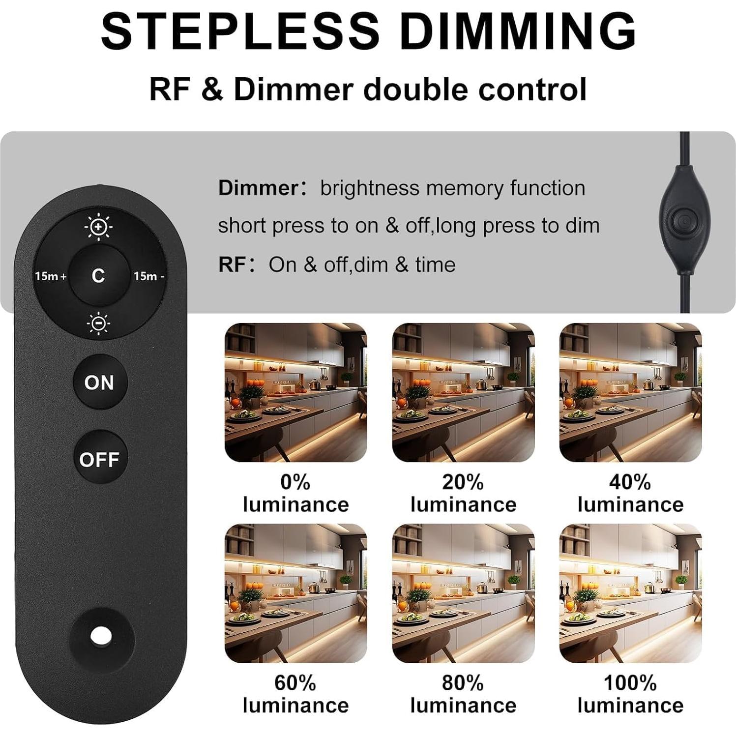 Tira de Luz LED COB 2M CUBITOR USB Tipo-C Regulable 6000K