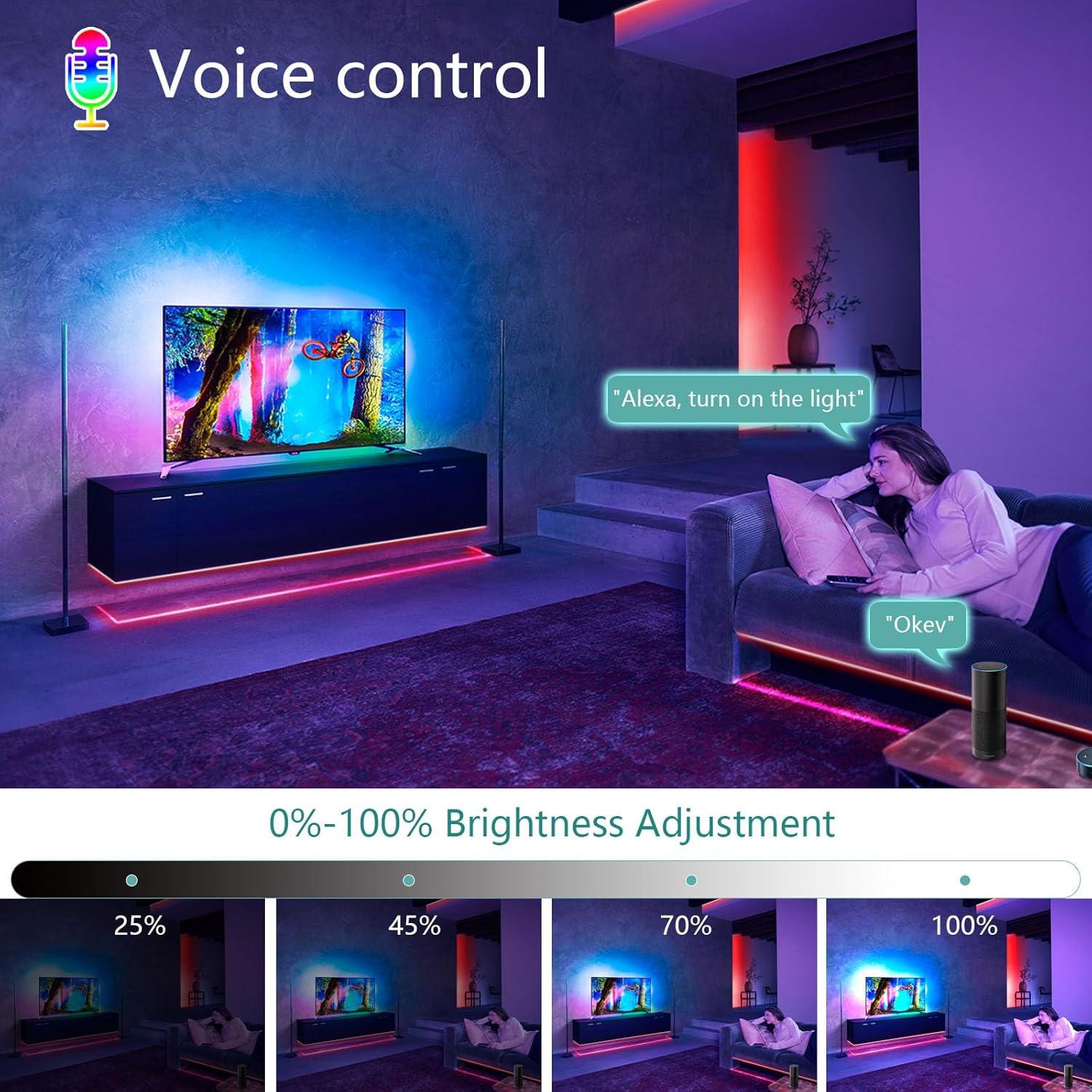 Tira de LED RGB COB INDARUN 10m 5760 LEDs Control Remoto