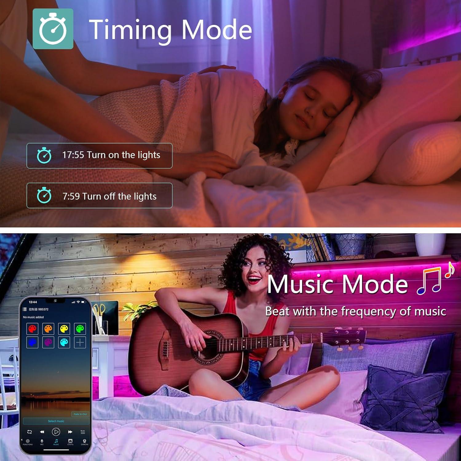 Tira de LED RGB COB INDARUN 10m 5760 LEDs Control Remoto