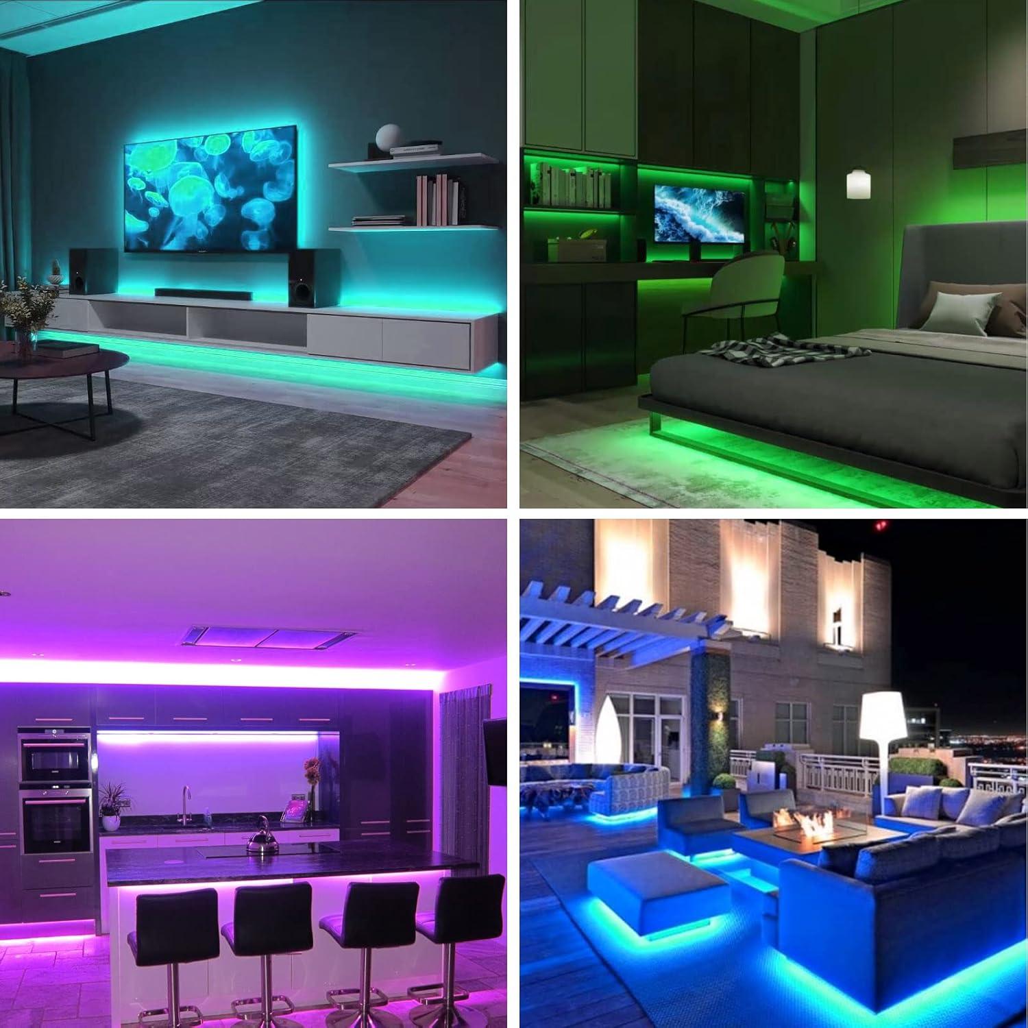 Tira de LED RGB COB INDARUN 10m 5760 LEDs Control Remoto