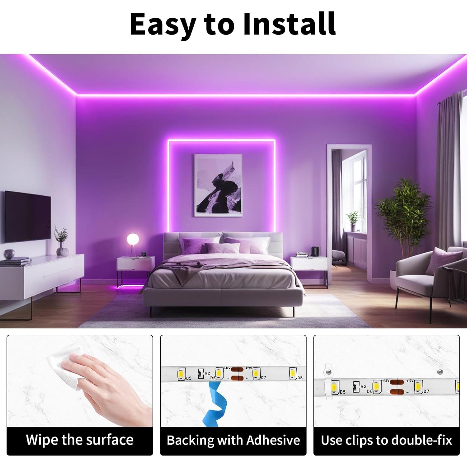 Tira LED Rosa 5m iNextStation 300 LEDs Flexible 12V