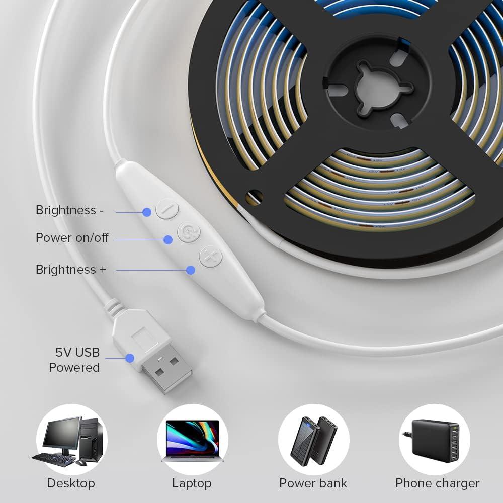 Tira de Luz LED Flexible 2m SHENZEN 4000K USB Dimmable