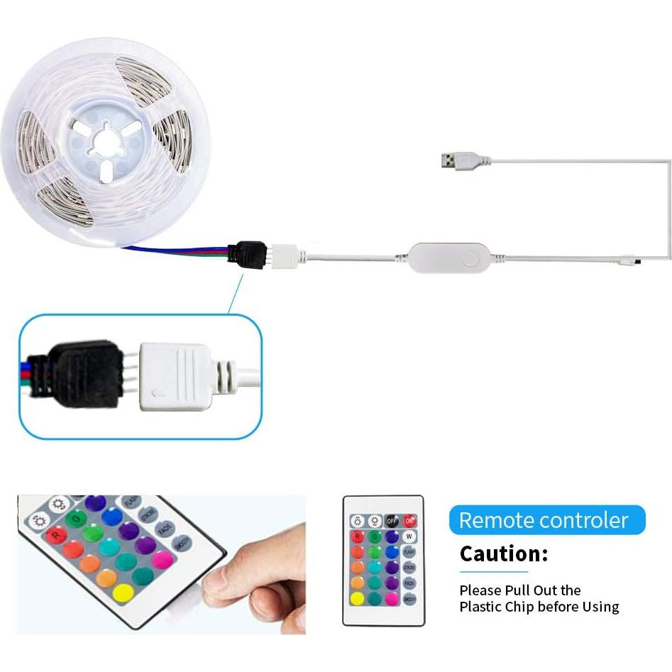 Tira LED RGB 3.05m Britto para TV 46-65" con control remoto