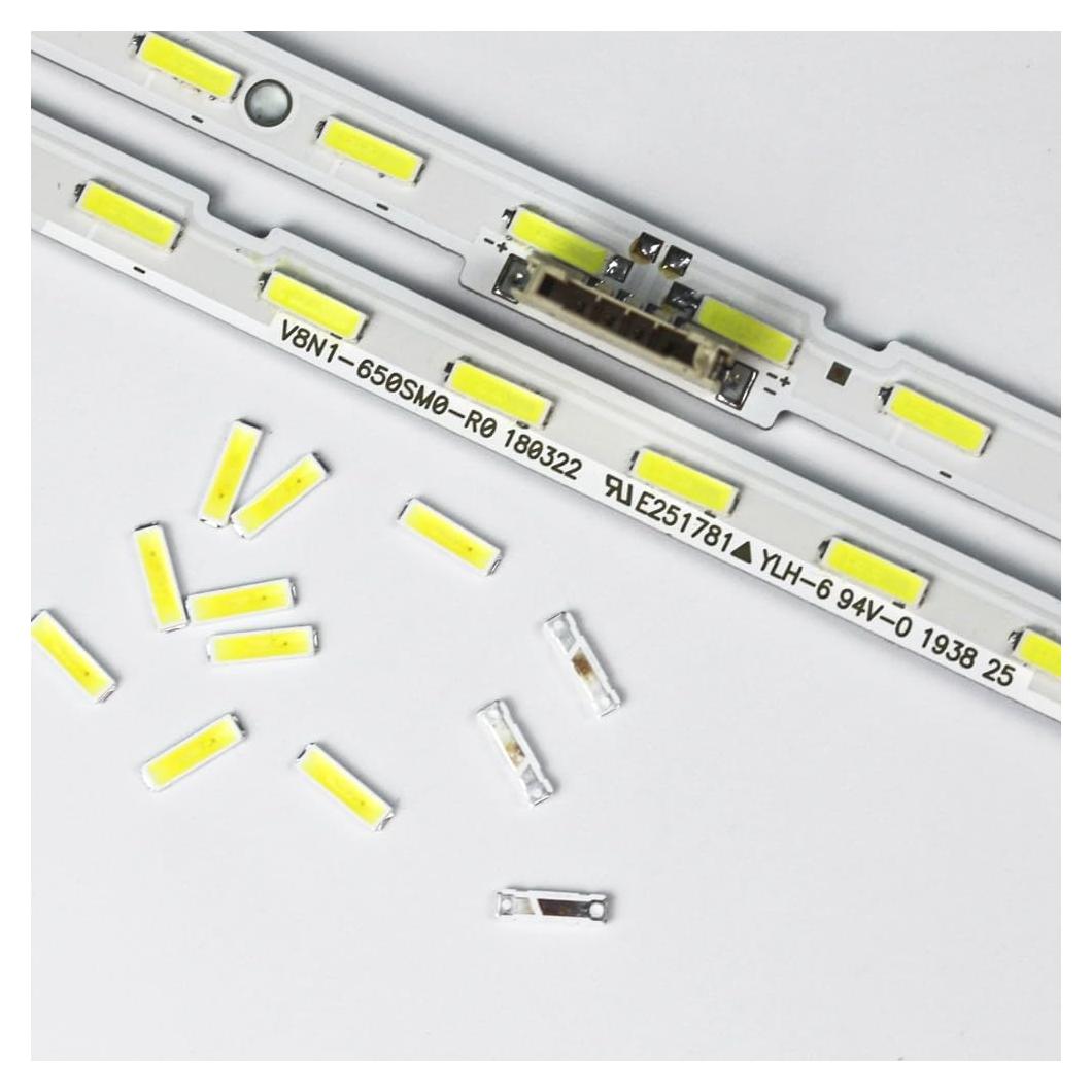 Perlas LED SMD 7020 2070 GuuYebe 100 Piezas 3V 6V