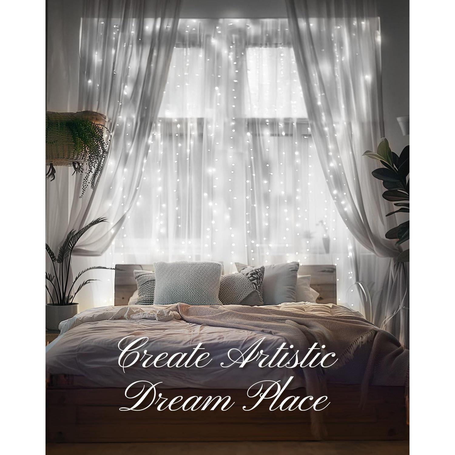 Luces de Cuerda Inteligentes Brightown 3m 300 LED USB Blanco