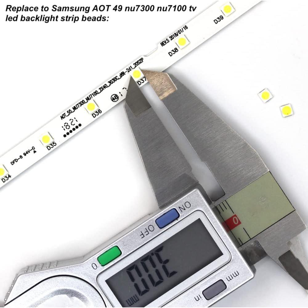 200 Perlas LED 3030 GuuYebe Retroiluminación TV 3V 6V Blanco Frío