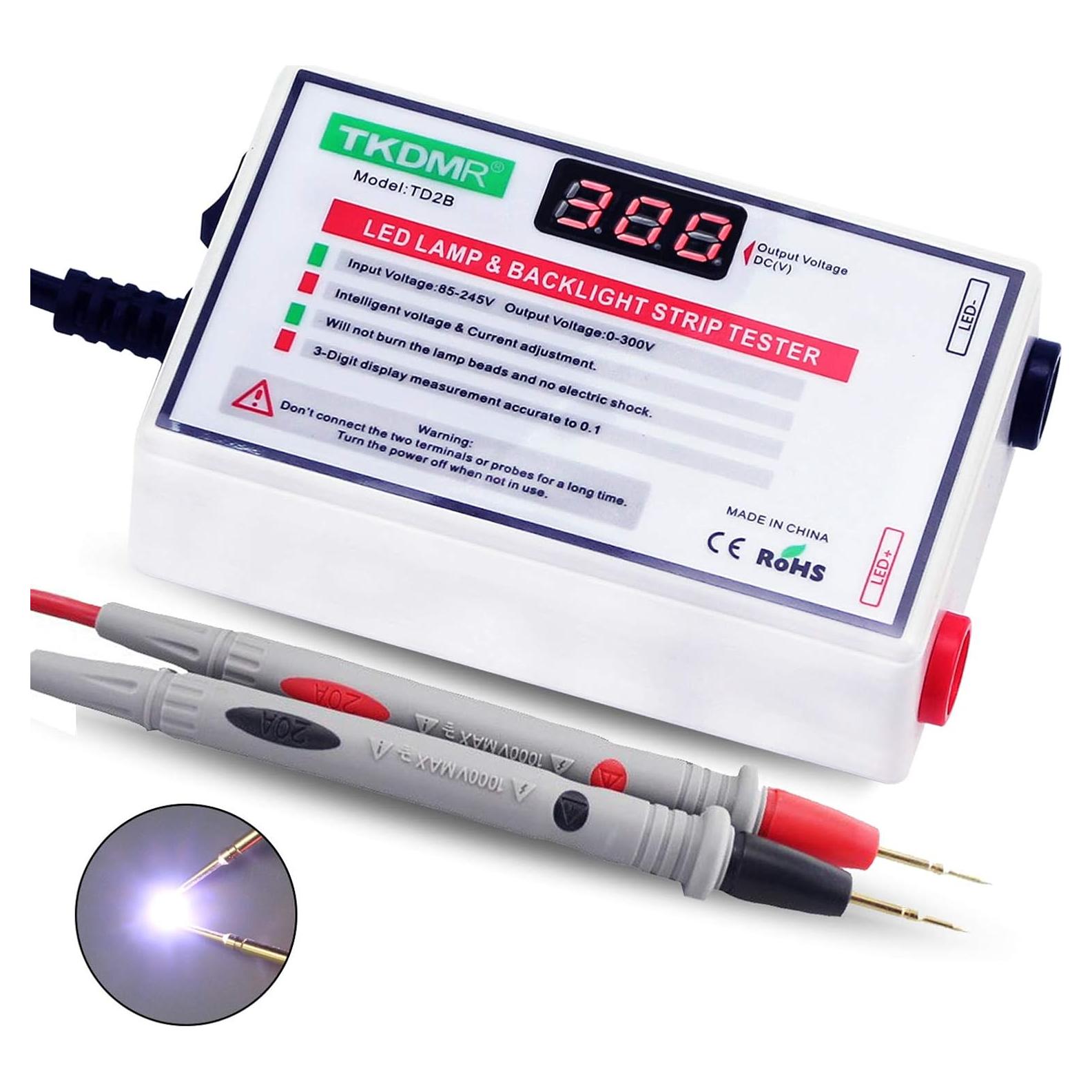 Probador de Retroiluminación LED TKDMR TD2B 0-300V 30mA