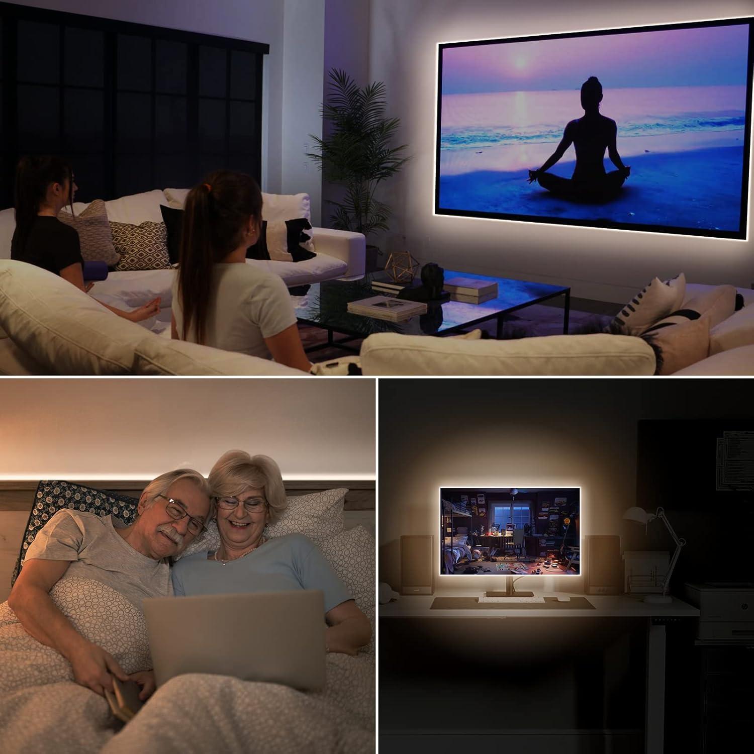 Tira de luces LED COB USB 1.5m 3000K QiGe regulable 480LEDs