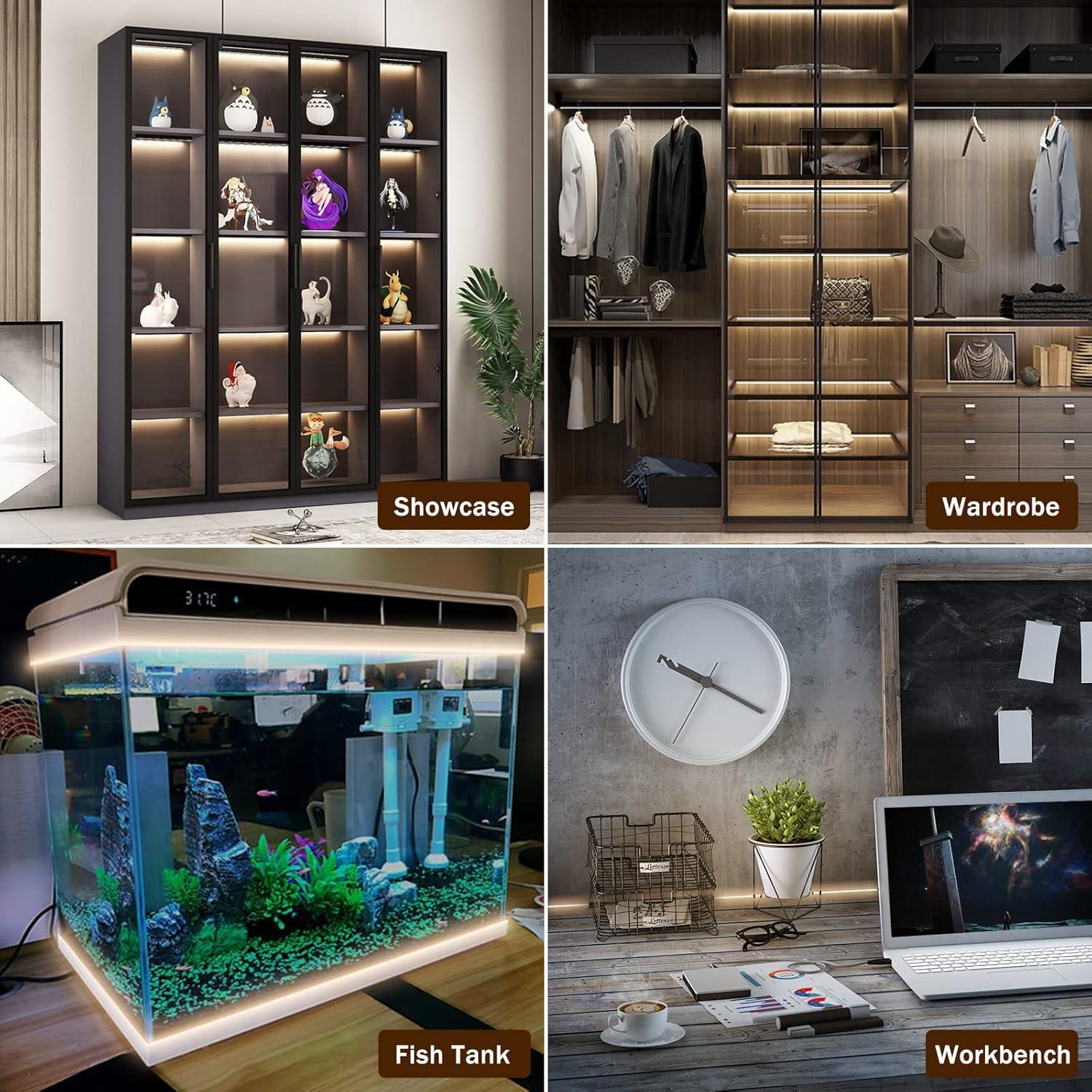 Tira de luces LED COB USB 1.5m 3000K QiGe regulable 480LEDs