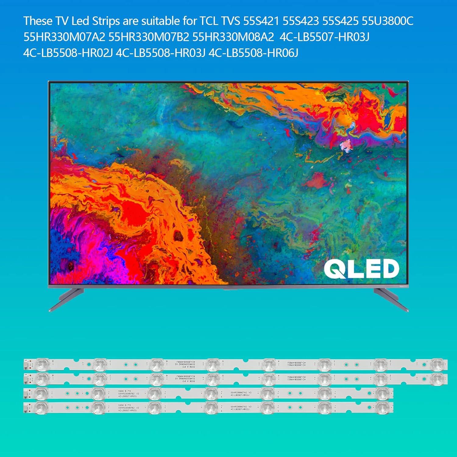 Juego de Tiras LED Reemplazo para TV TCL y Toshiba - 4 Pcs