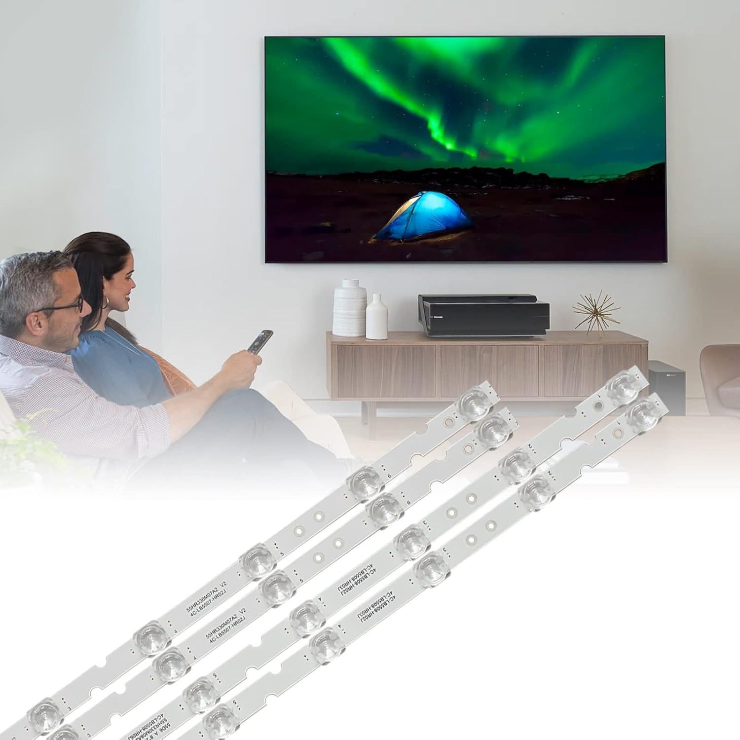 Juego de Tiras LED Reemplazo para TV TCL y Toshiba - 4 Pcs