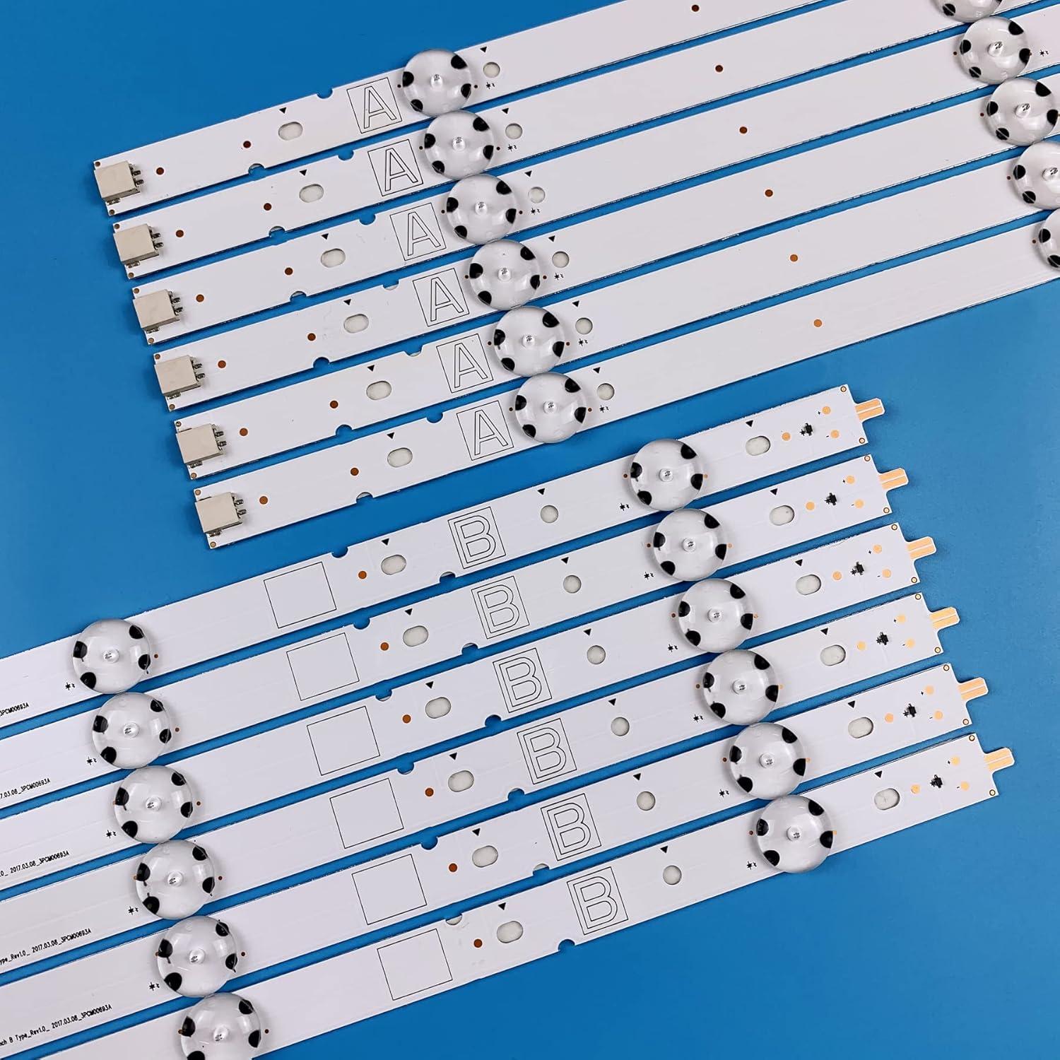 Set de Tiras de Retroiluminación LED PANMILED 12 Piezas 141.7 cm