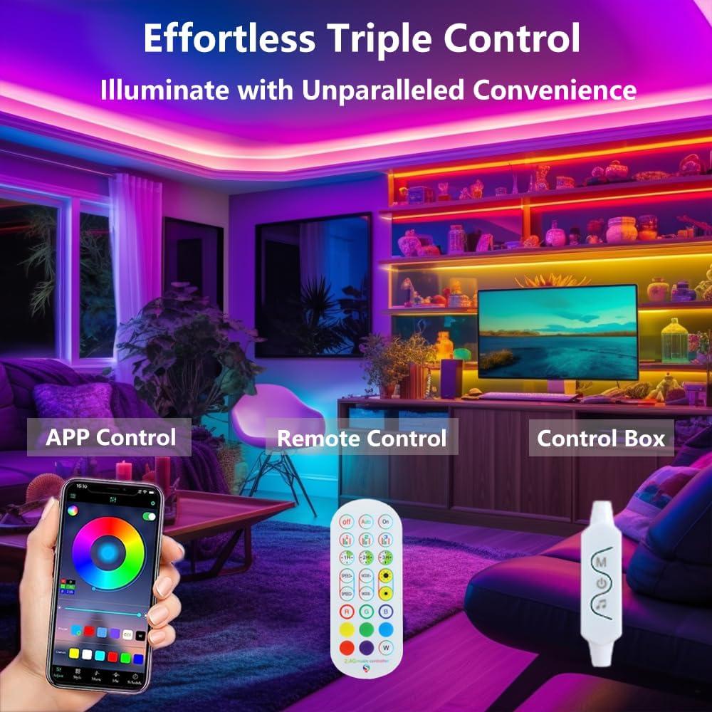 Tira LED WS2812B 5M 150 LEDs RGB Control Remoto APP Bluetooth