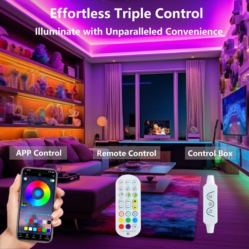 Tira LED WS2812B 5M 150 LEDs RGB Control Remoto APP Bluetooth