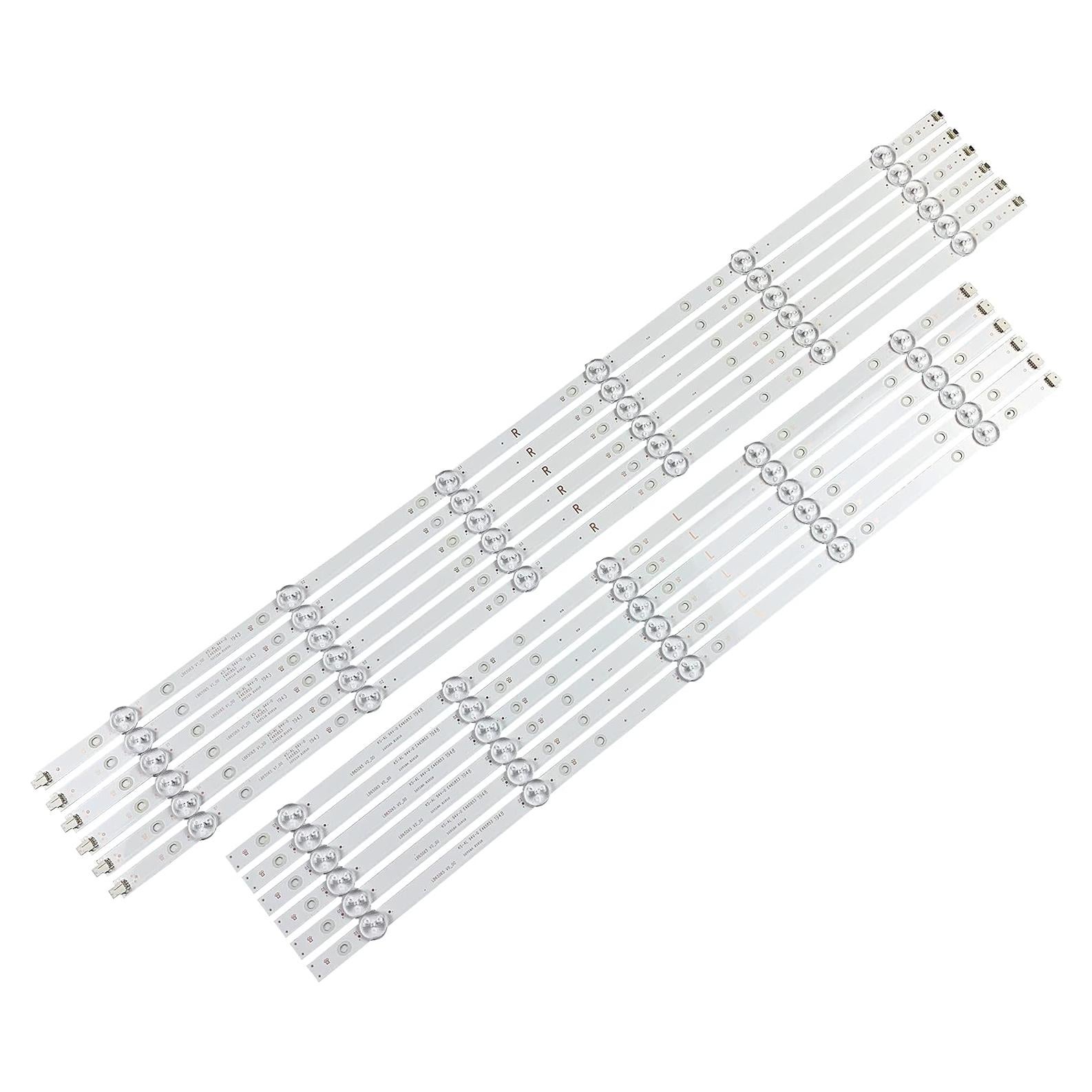Set 12 Tiras Retroiluminación LED PANMILED LB65065 para TV 130.67 cm