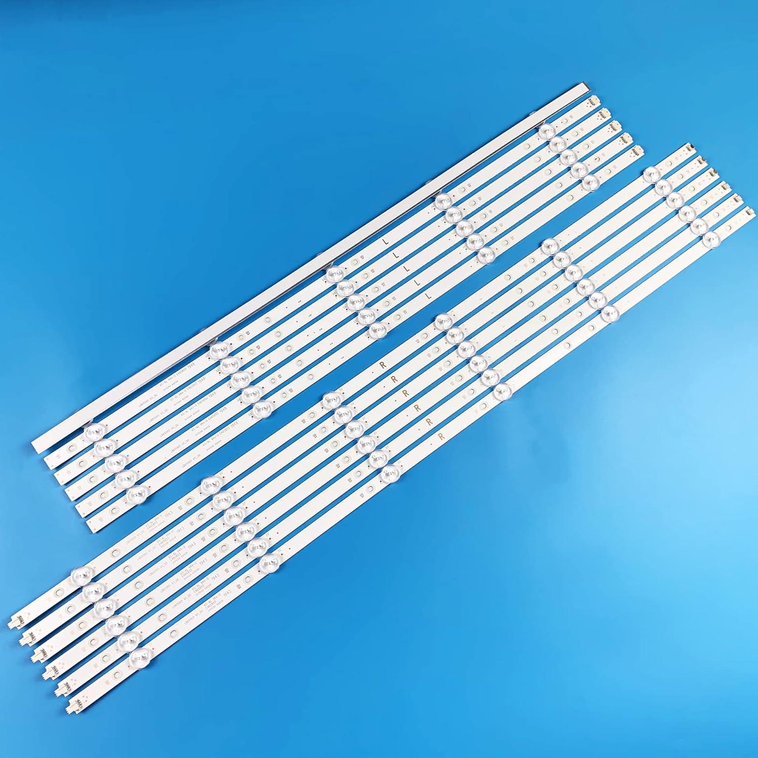 Set 12 Tiras Retroiluminación LED PANMILED LB65065 para TV 130.67 cm