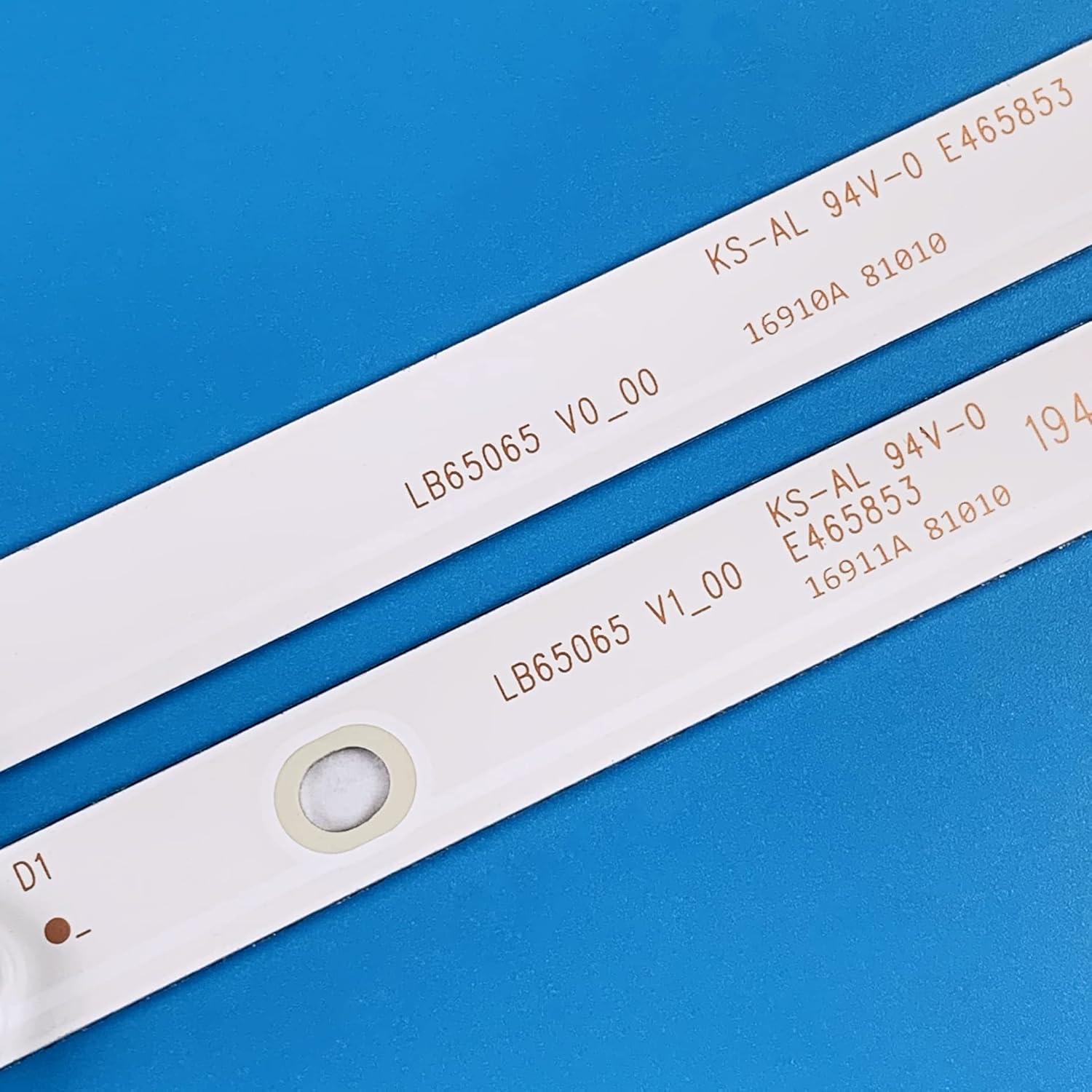 Set 12 Tiras Retroiluminación LED PANMILED LB65065 para TV 130.67 cm