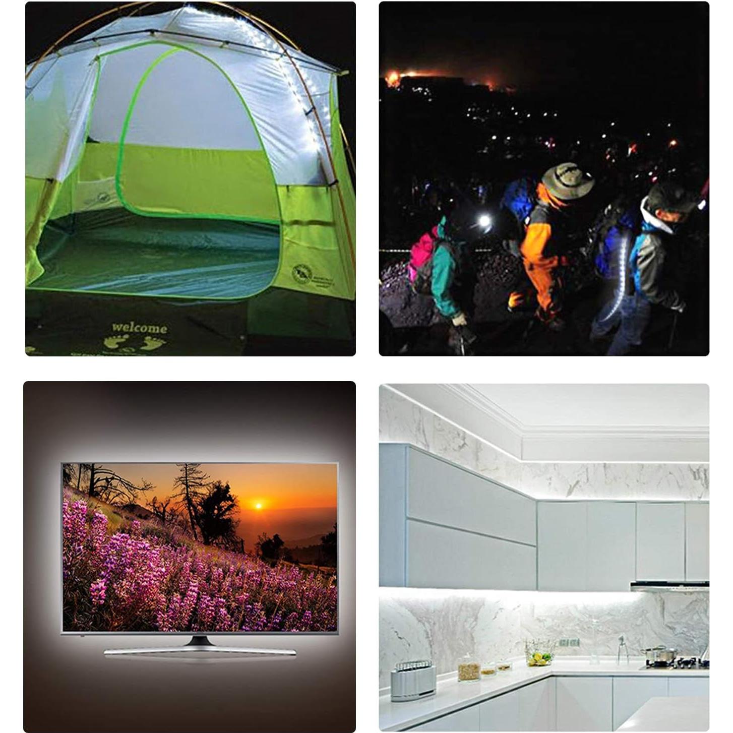 Tira LED blanca 3M Tesfish USB 5V 180 LEDs impermeable