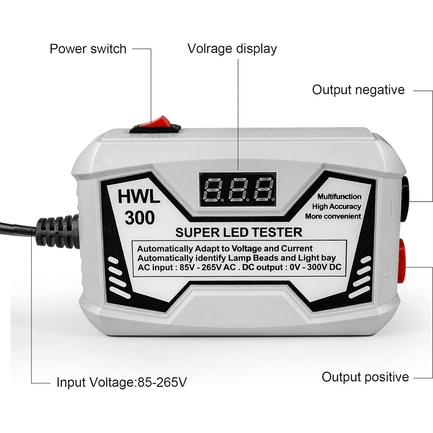 Probador de Retroiluminación LED Hilitand 85-265V Pantalla Digital