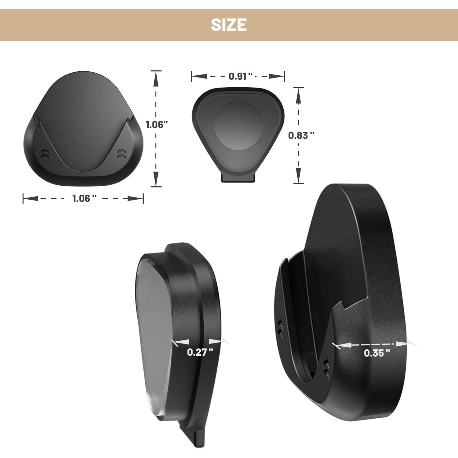 Soporte Magnético JUMEIHUI para Control Remoto 6 Piezas Negro