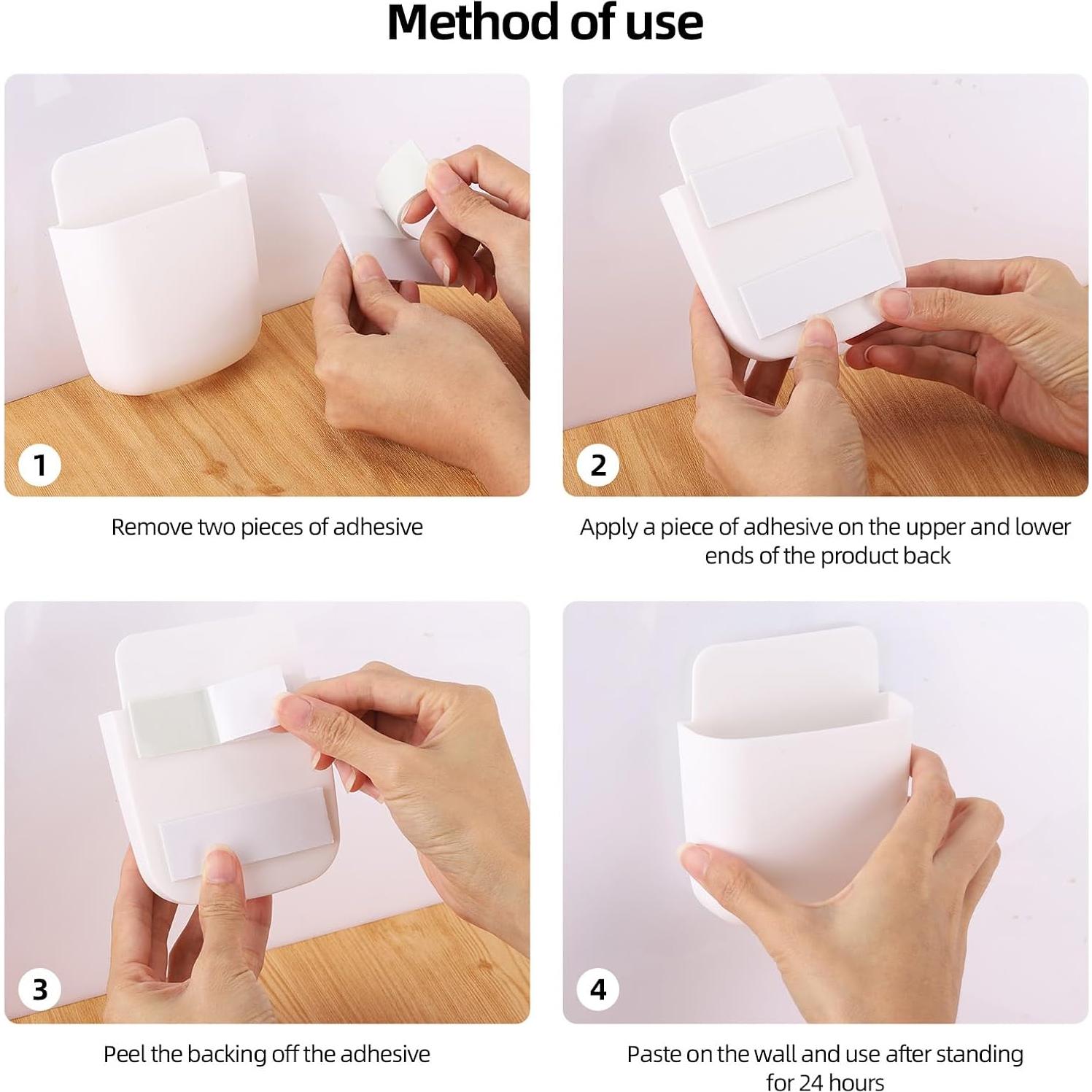 Soporte para Control Remoto Tecbeauty 8 Piezas Blanco