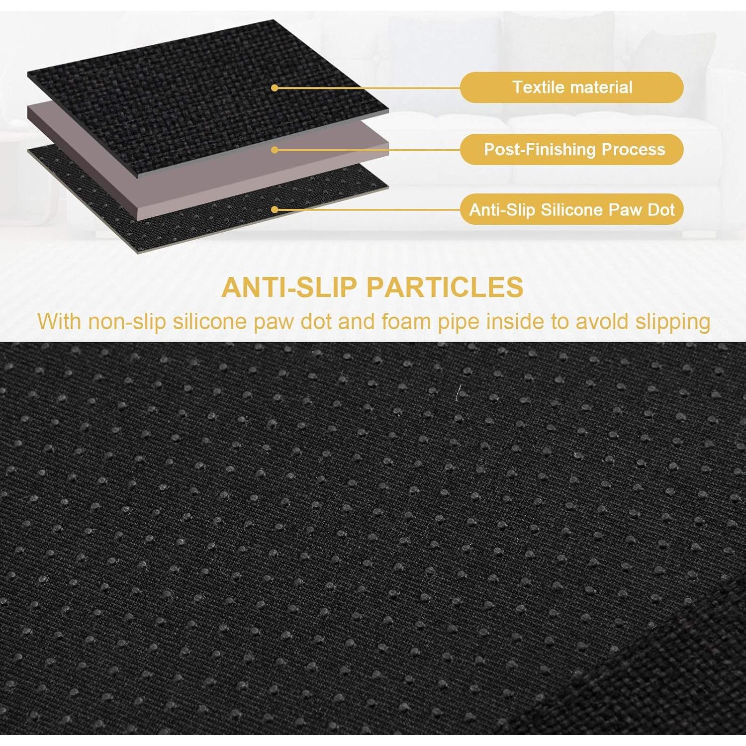 Organizador de Reposabrazos Sofá Sixyotie 5 Bolsillos Negro 33x89 cm