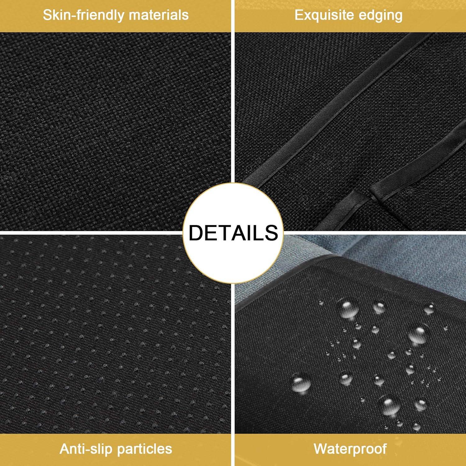 Organizador de Reposabrazos Sofá Sixyotie 5 Bolsillos Negro 33x89 cm