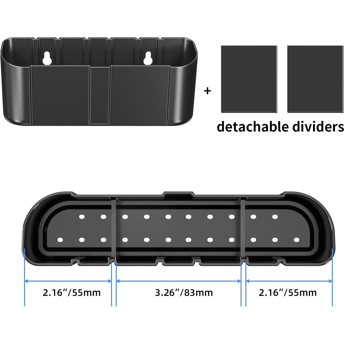 Soporte de Control Remoto Suptek Montado en Pared Negro para 4 Controles