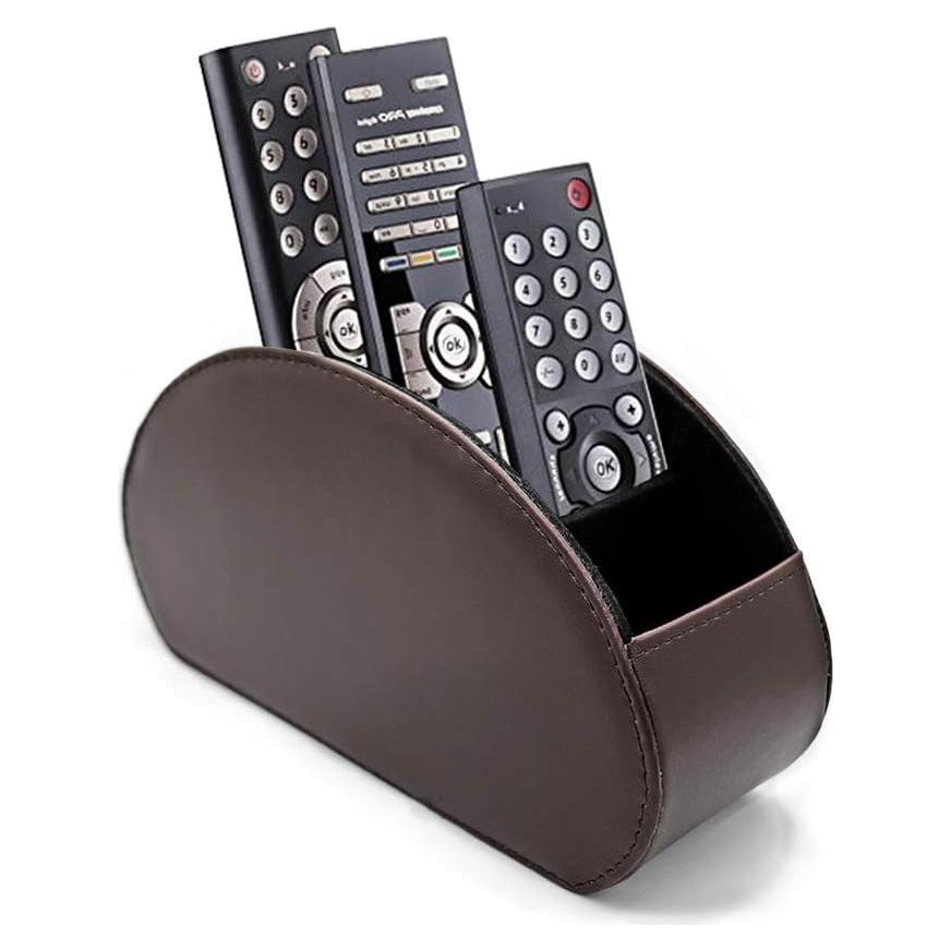 Organizador de Control Remoto Fosinz de Cuero Sintético 5 Compartimentos
