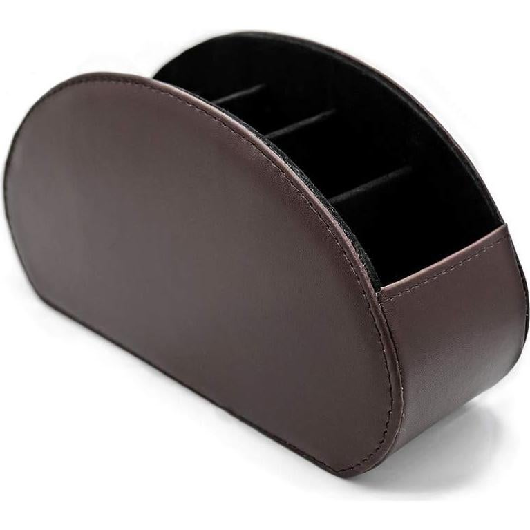 Organizador de Control Remoto Fosinz de Cuero Sintético 5 Compartimentos